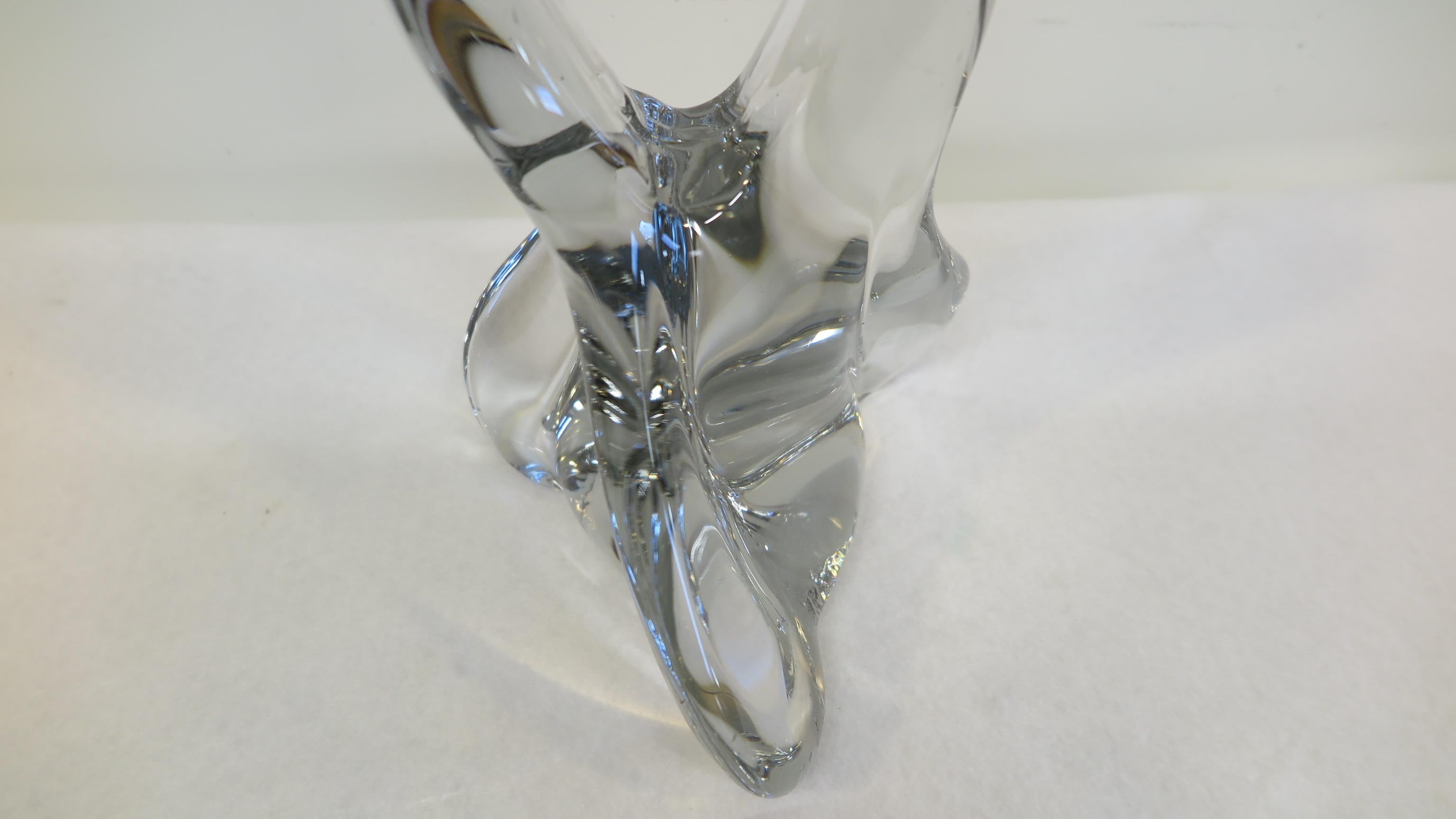 Abstrakte Kristallglas-Skulptur im Angebot 3