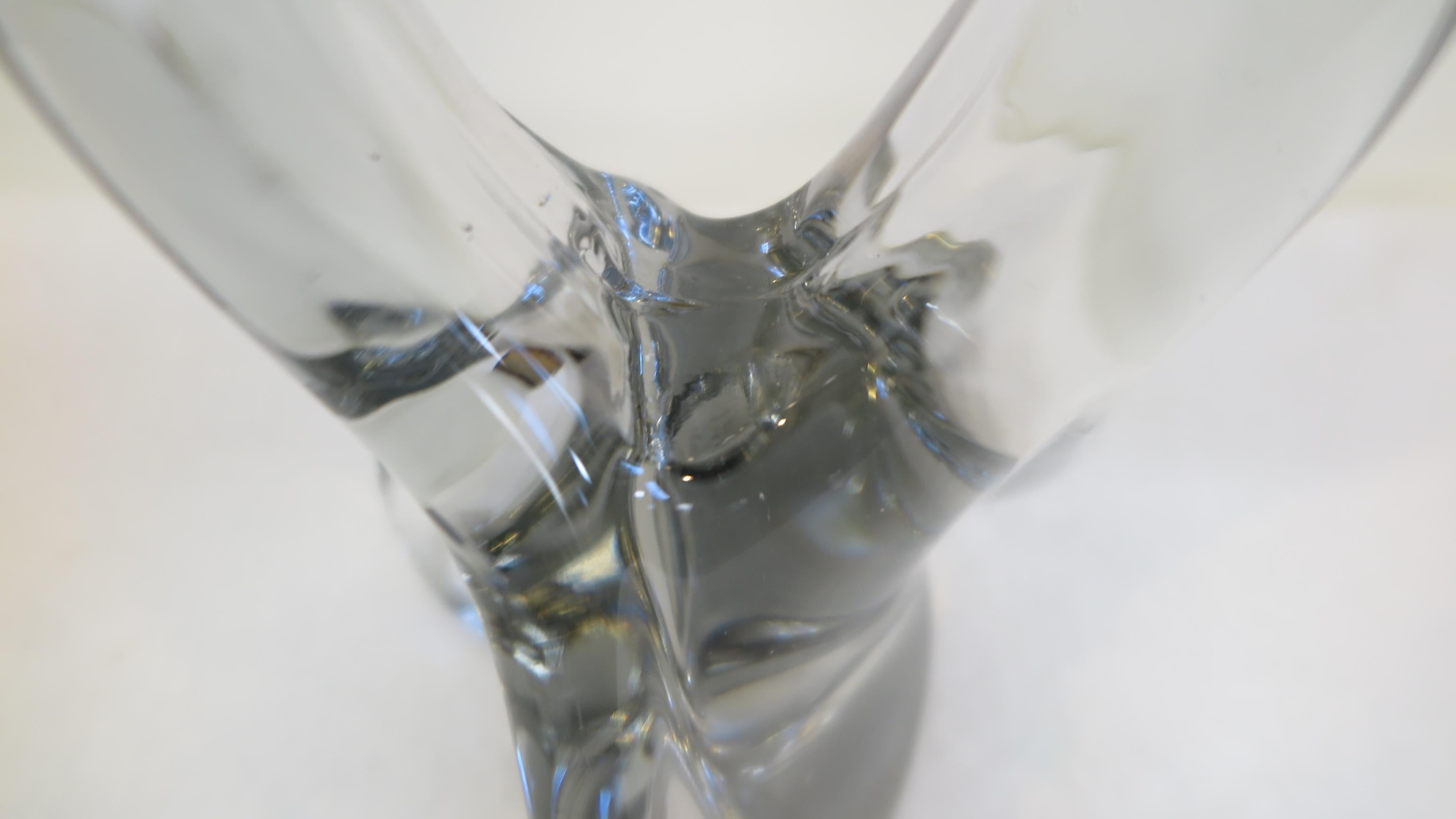 Crystal Glass Sculpture Abstract For Sale 5