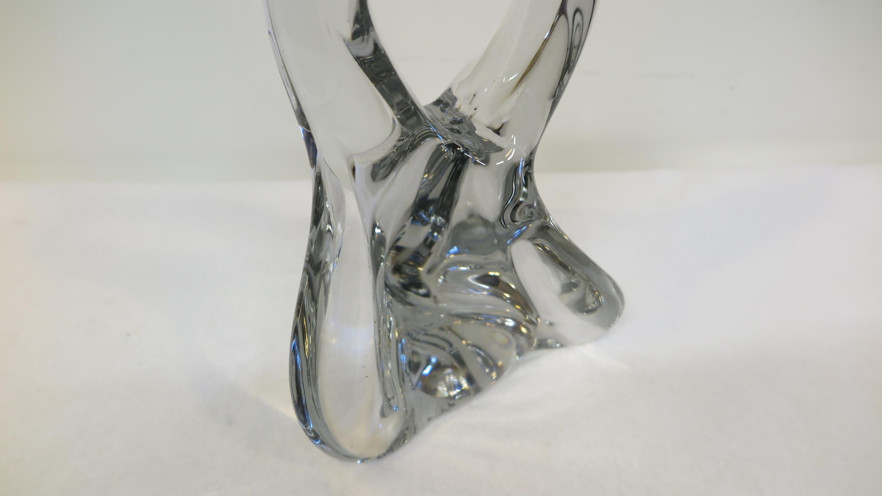 Crystal Glass Sculpture Abstract For Sale 6