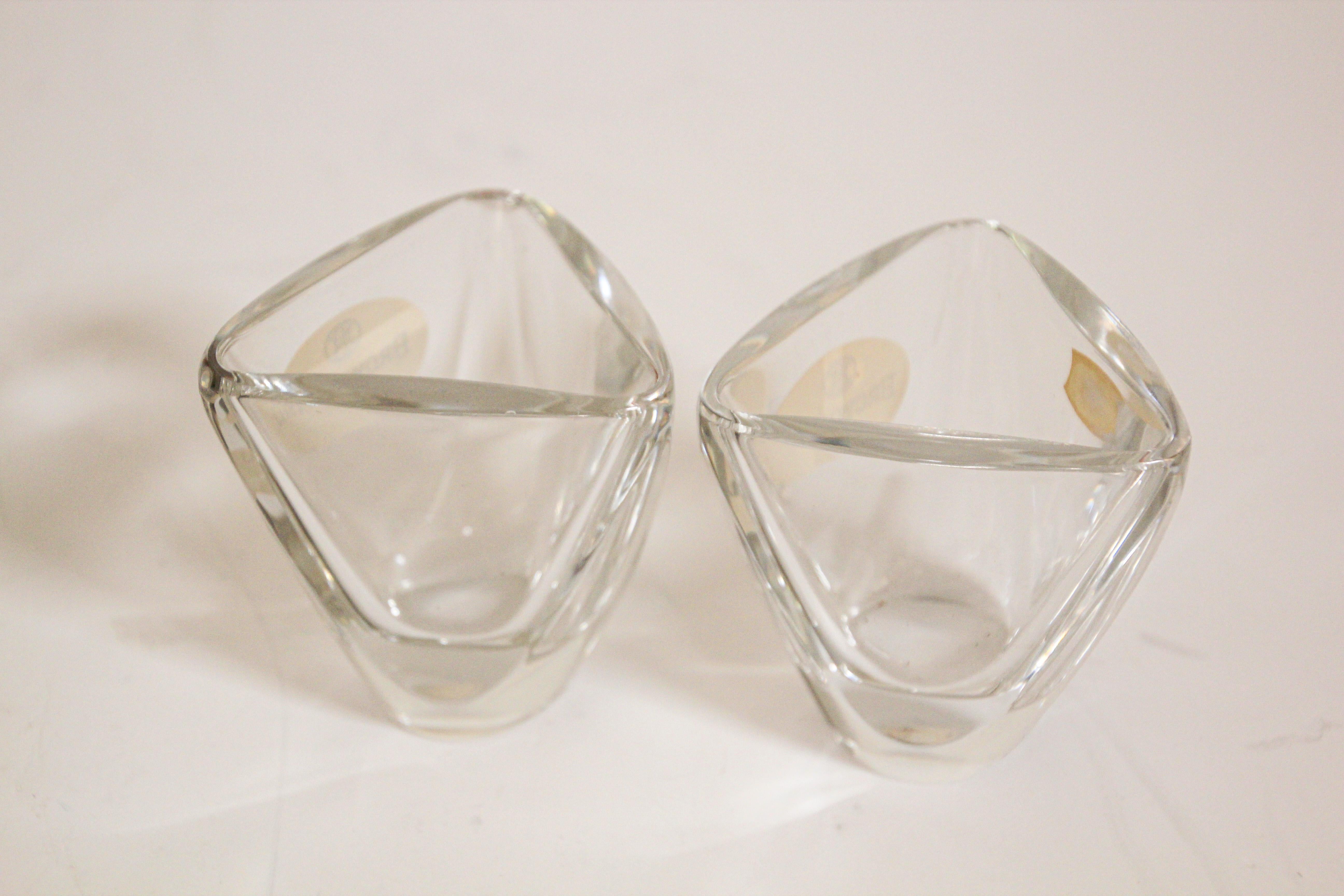 Crystal Glass Set by Val Saint Lambert of Belgium For Sale 4
