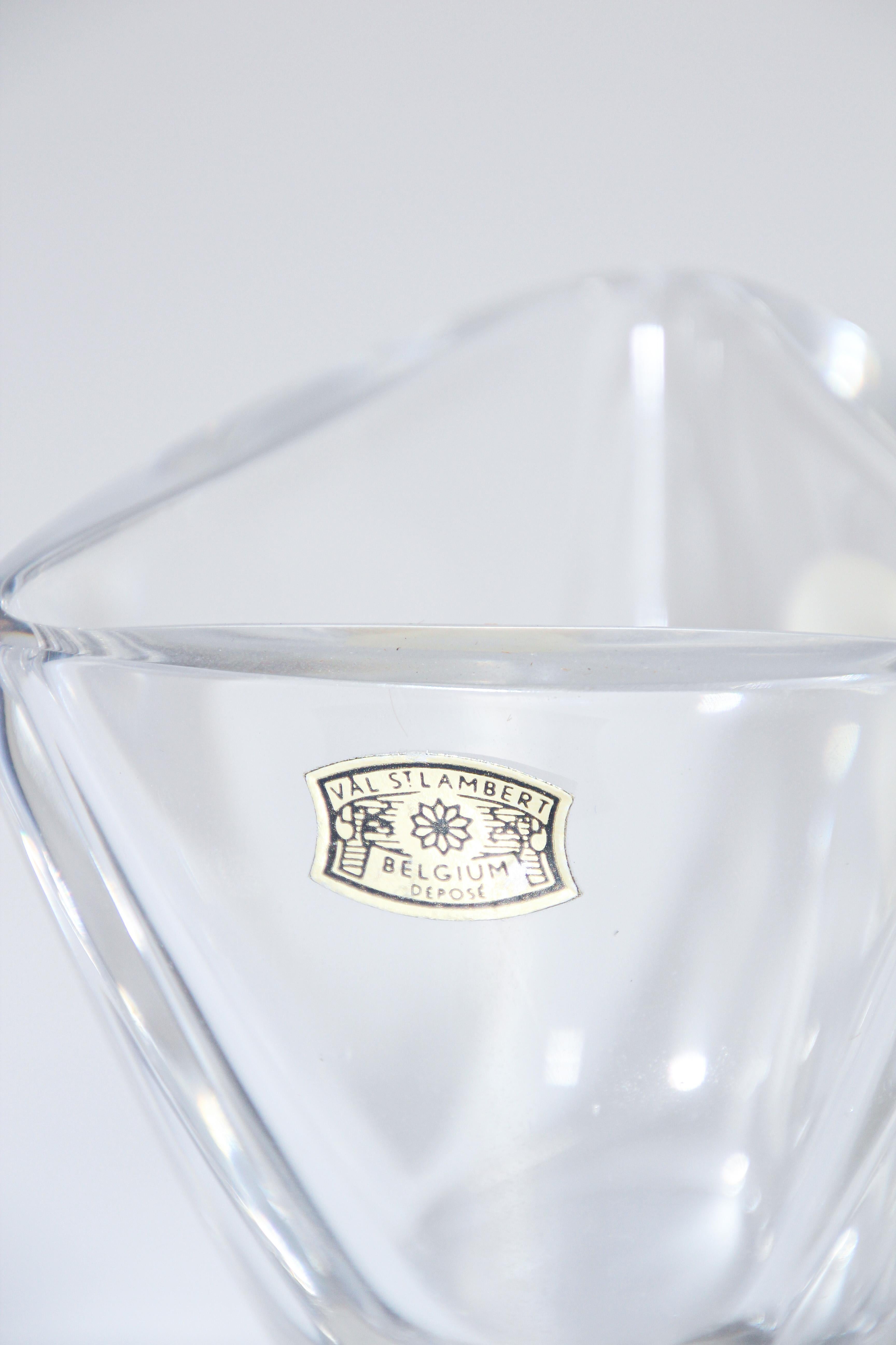 Set aus Kristallglas-Kristallglas von Val Saint Lambert aus Belgien im Angebot 8