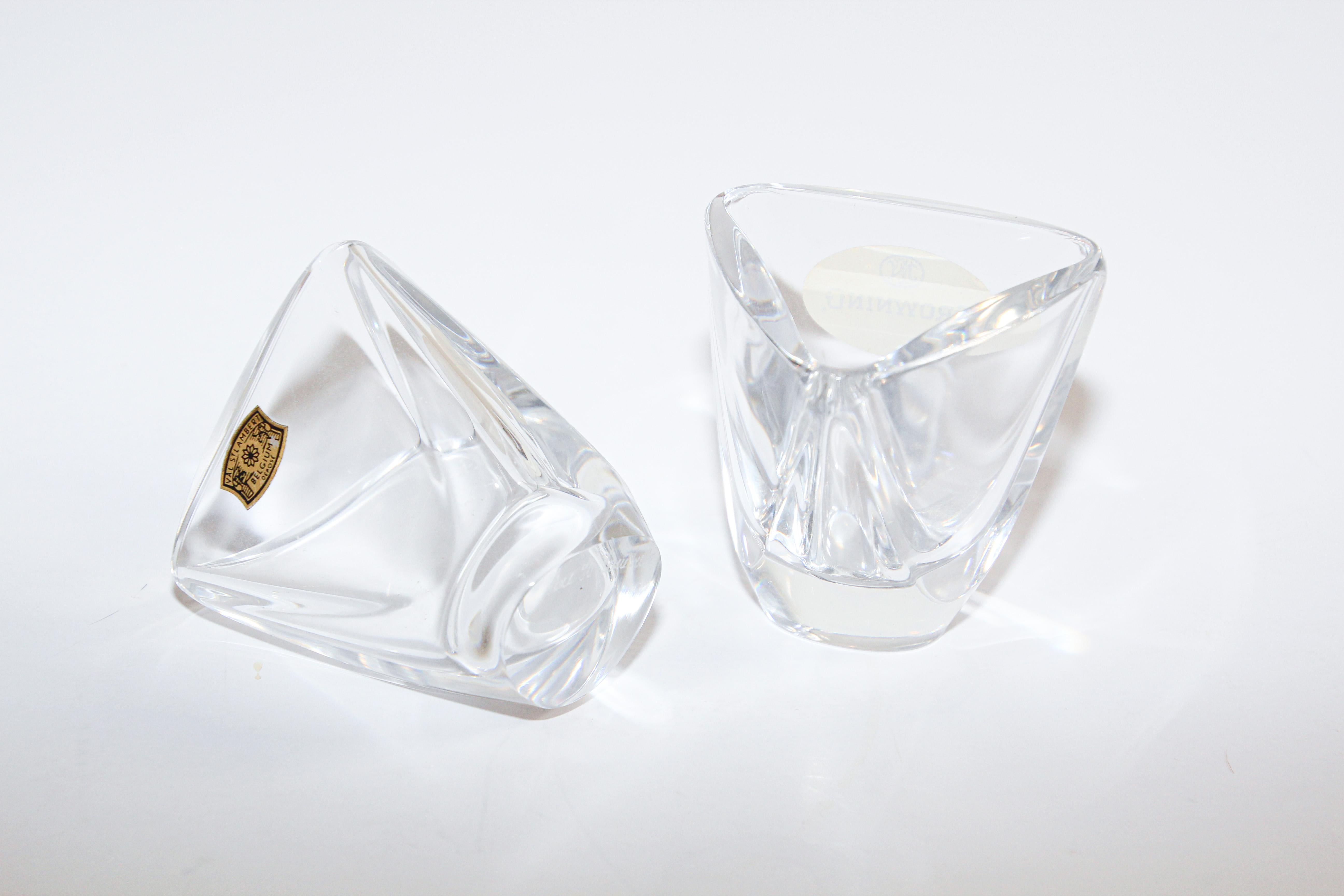 Crystal Glass Set by Val Saint Lambert of Belgium For Sale 8