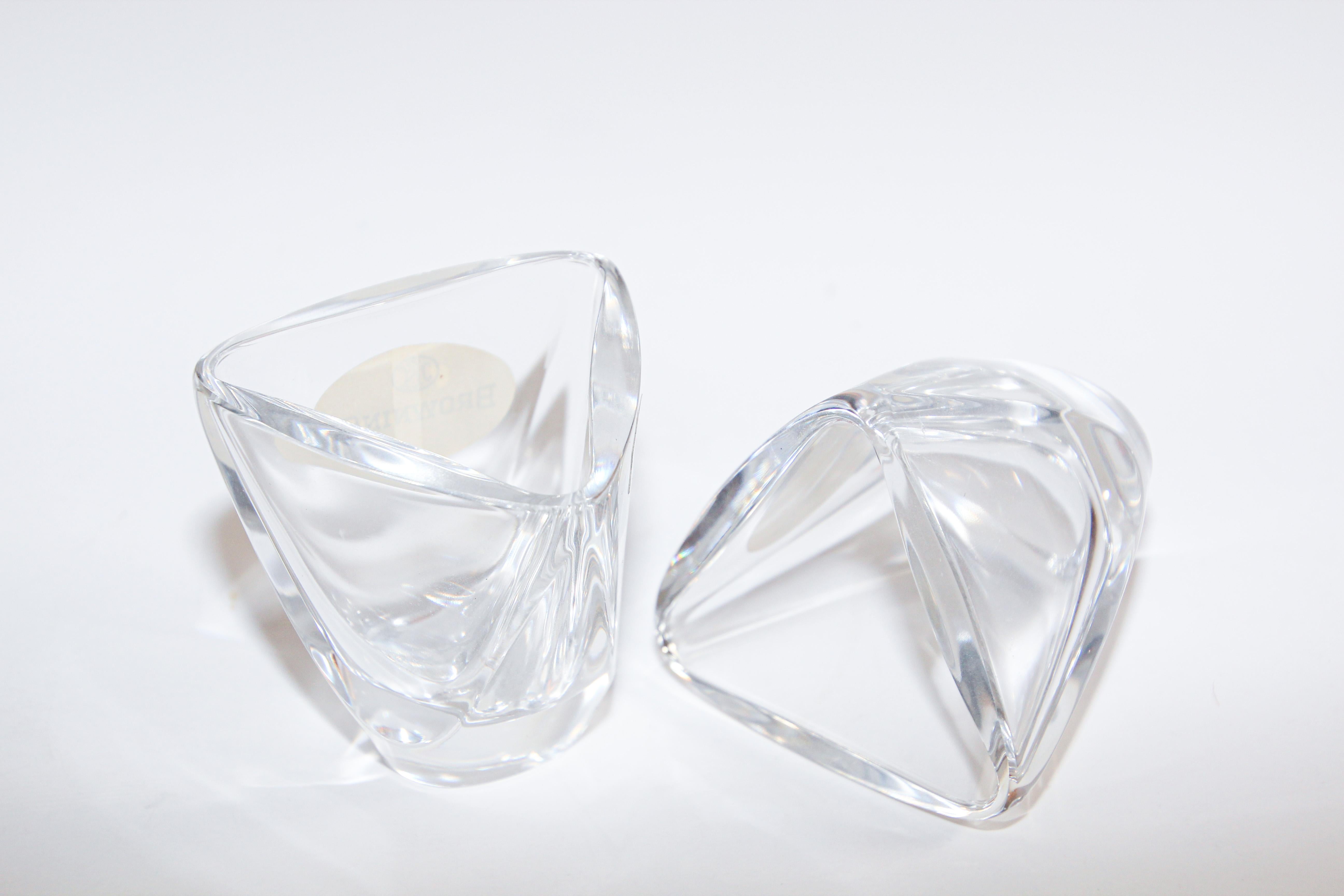 Crystal Glass Set by Val Saint Lambert of Belgium For Sale 11