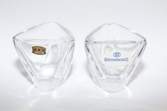 Crystal Glass Set by Val Saint Lambert of Belgium