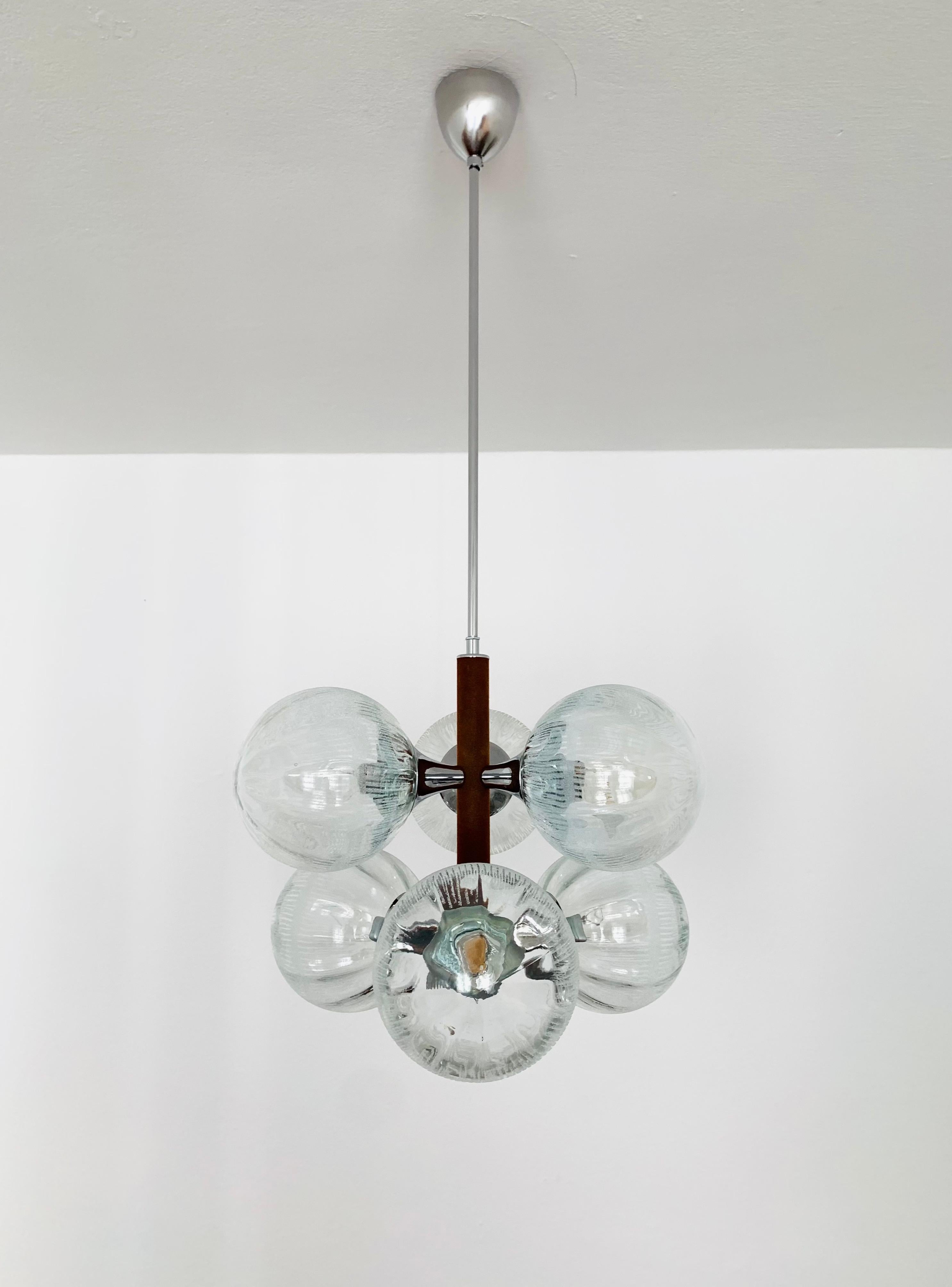 opal glass globe sputnik chandelier