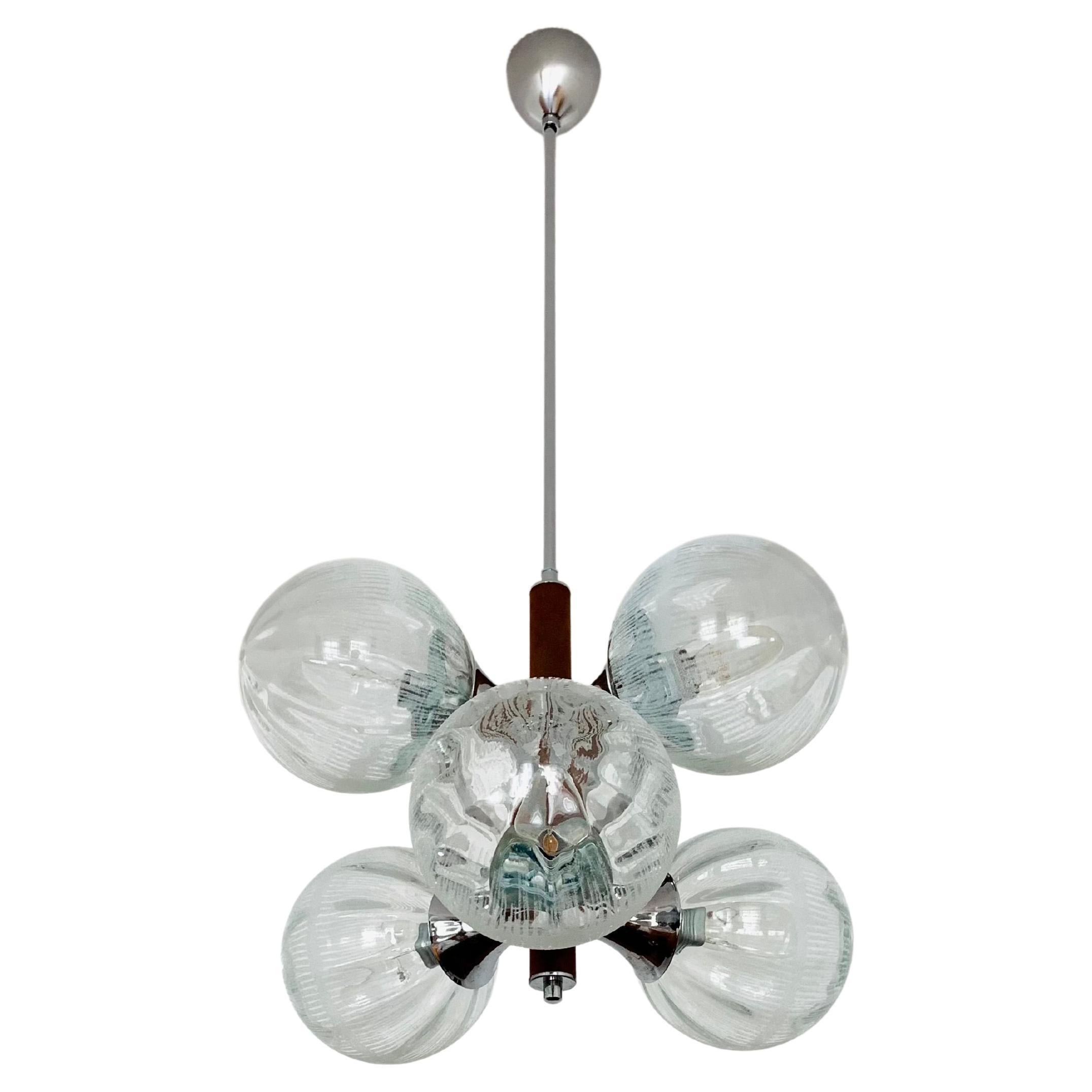 Crystal Glass Sputnik Chandelier