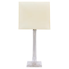 Crystal Glass Table Lamp, Austria Circa 1900