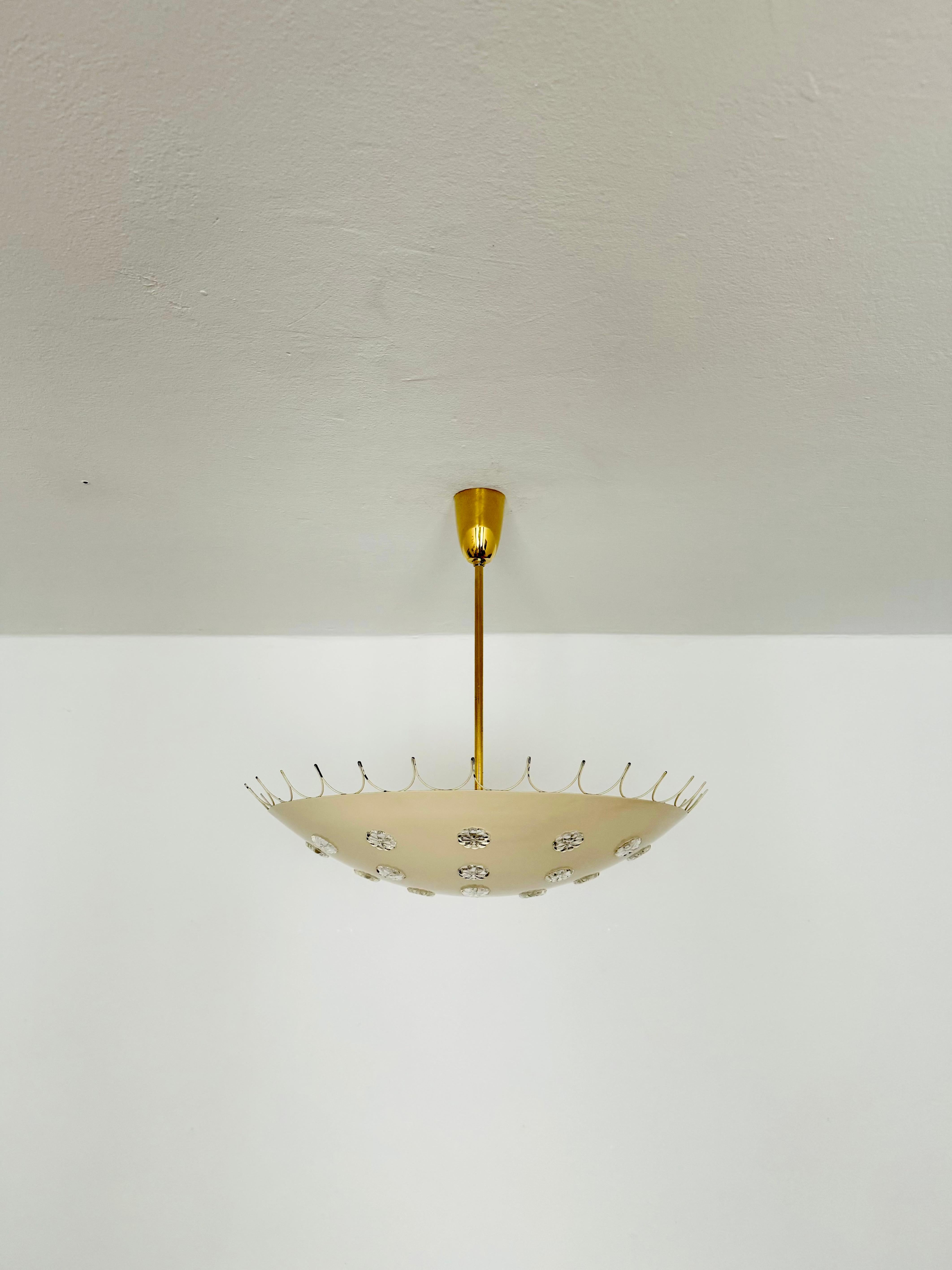 Austrian Crystal Glass Uplight by Emil Stejnar for Rupert Nikoll