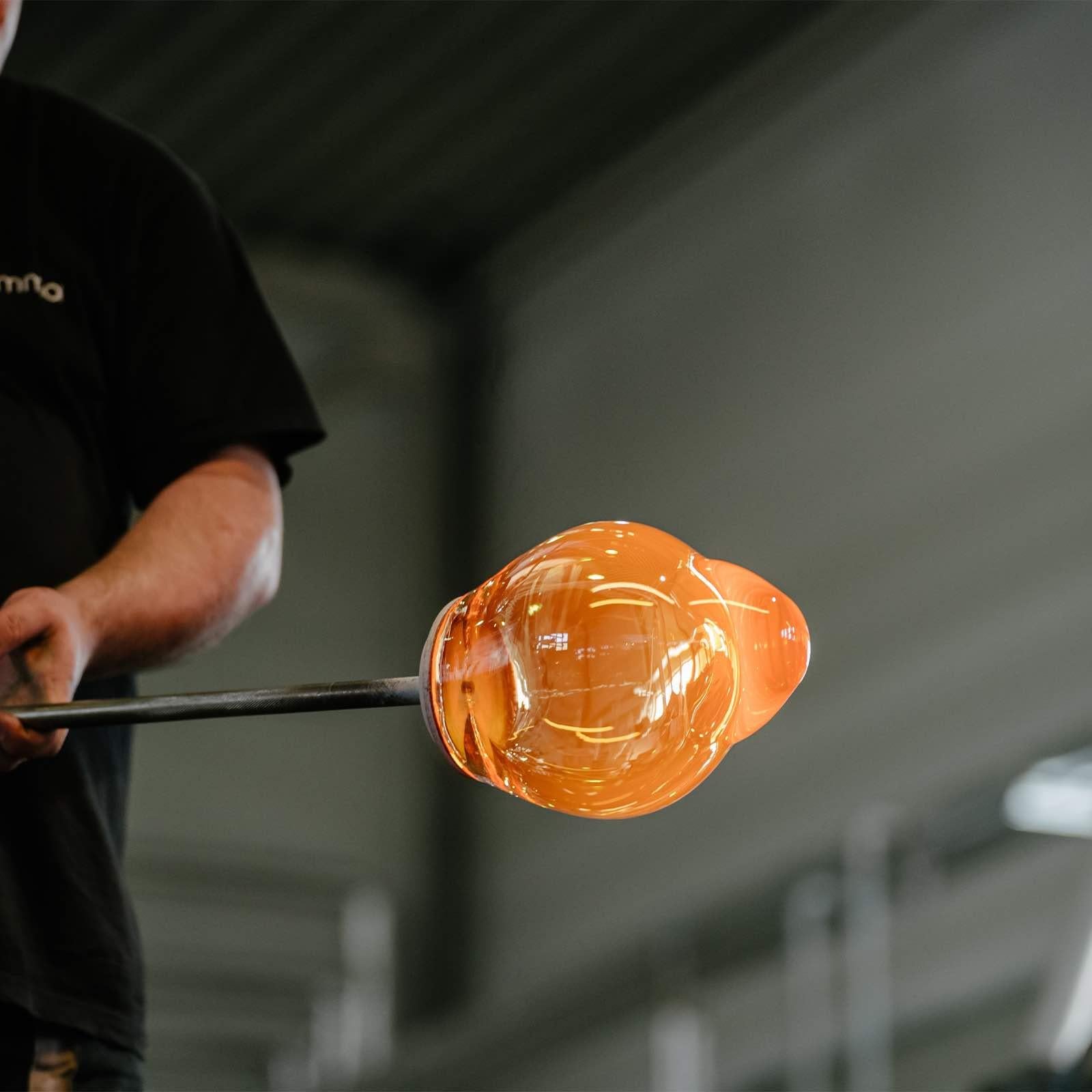 Crystal Glass & Vegan Leather Pendant Lamp, Dew Drops by Boris Klimek for Bomma For Sale 4