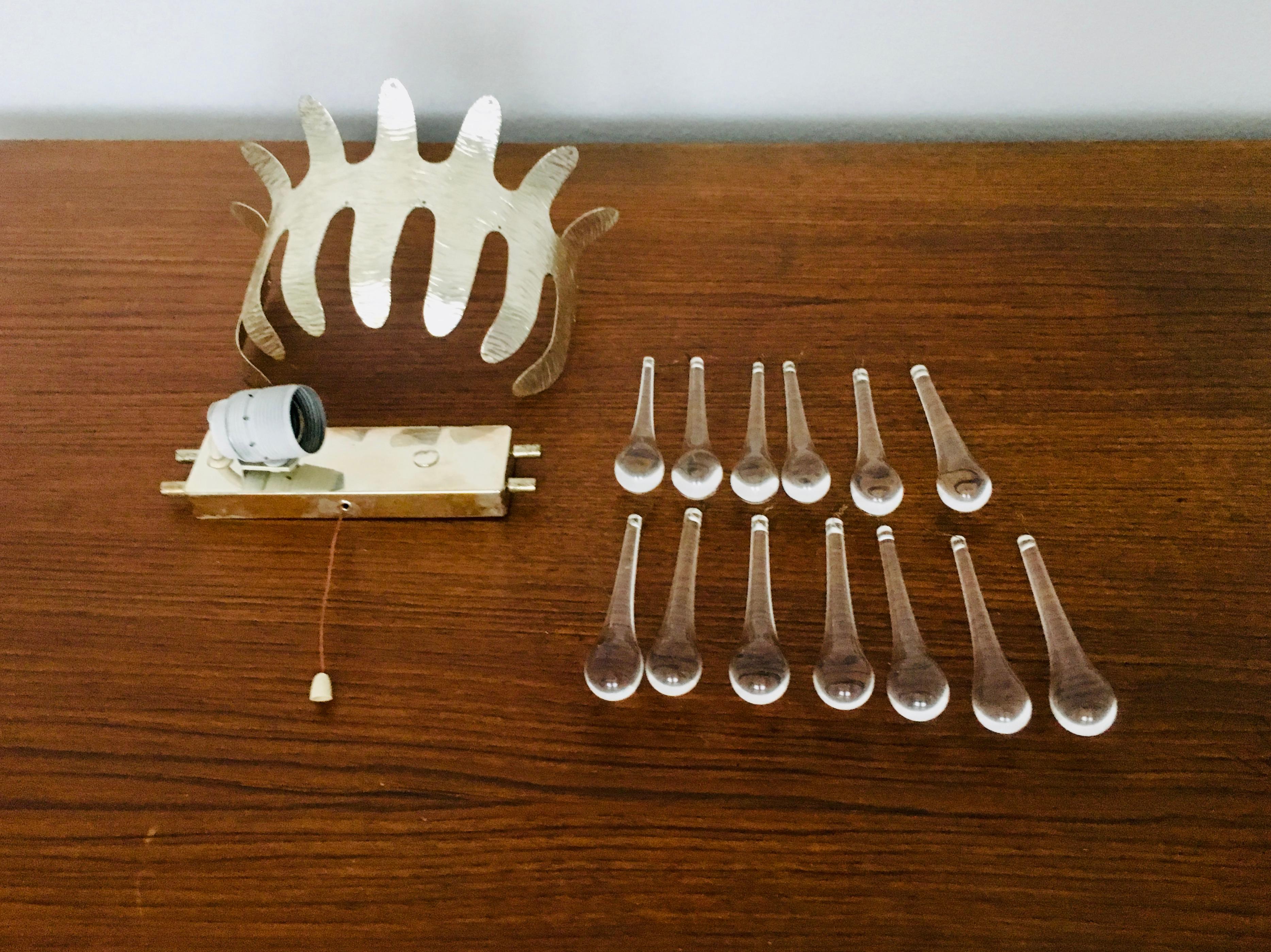 Lampe murale en cristal de Palwa en vente 4