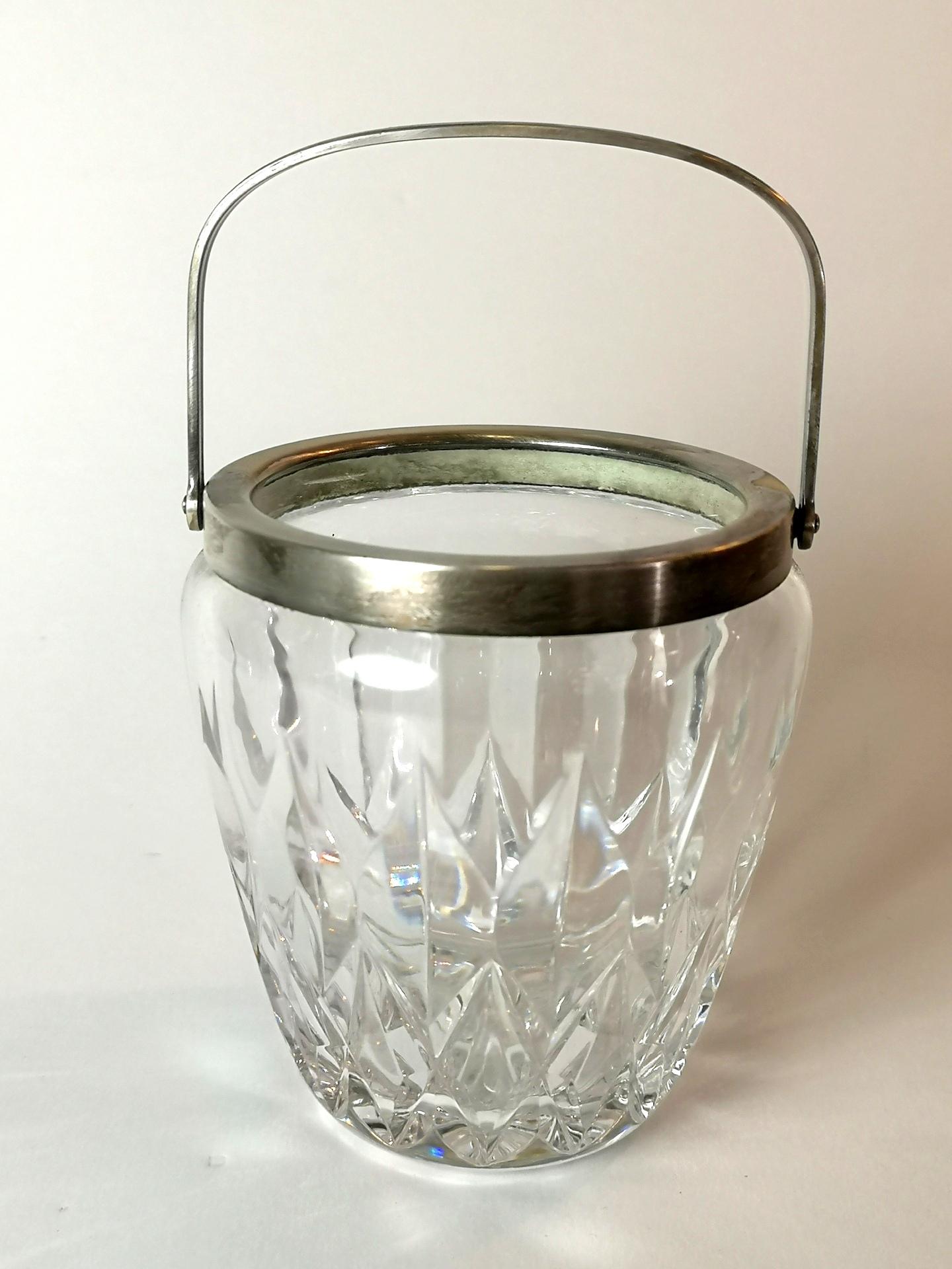 German Crystal Glass WMF Ice Bucket, 1970s, '5230'