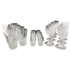 Crystal Glasses of 24 Pieces, Set for 8