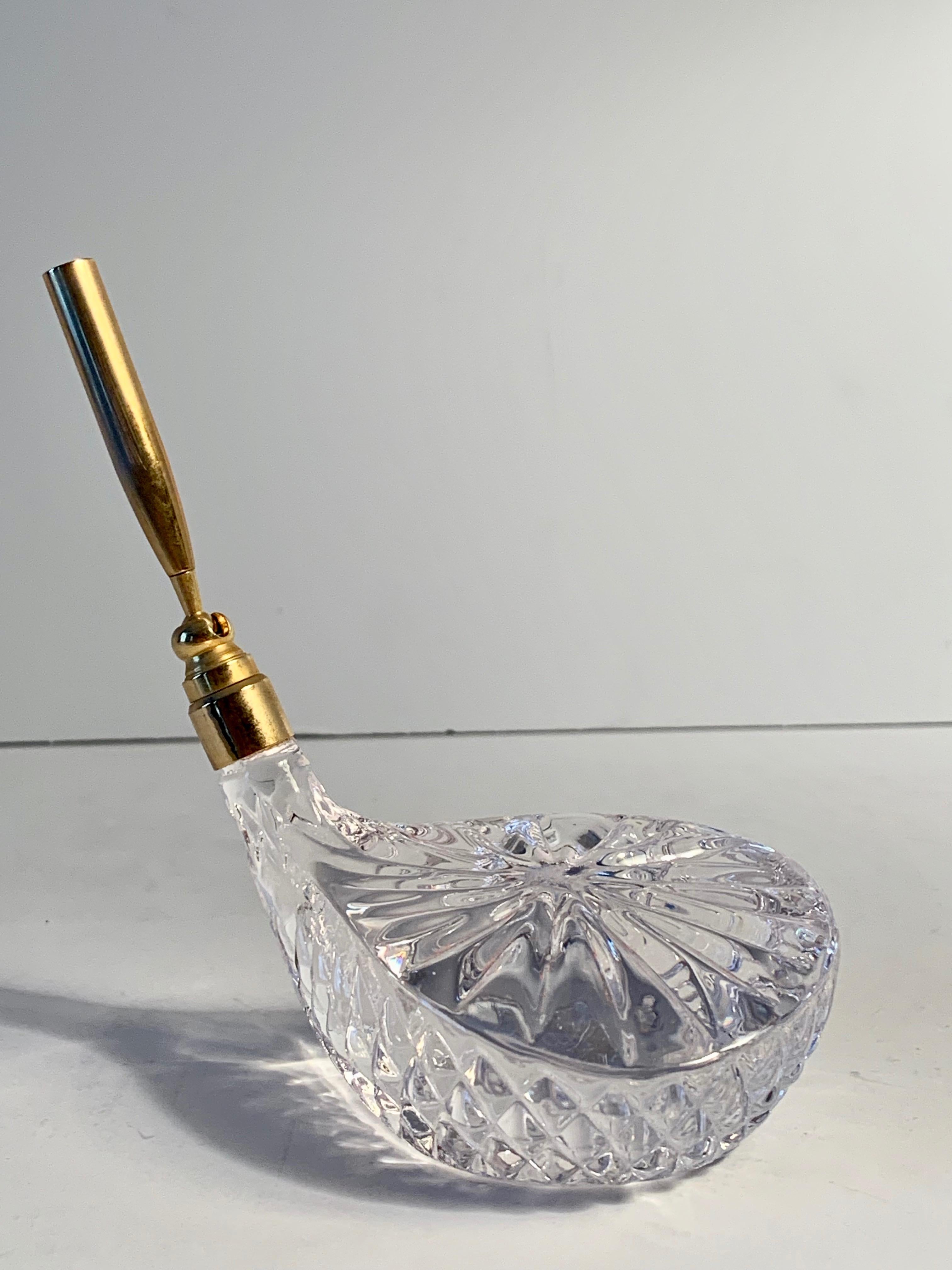 20th Century Crystal Golf Club Pen Holder