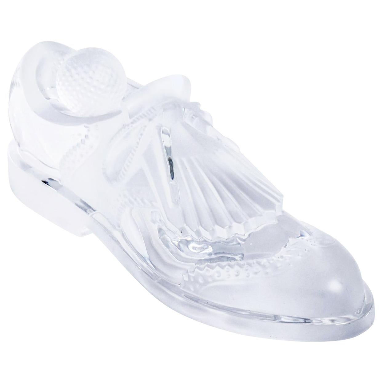Crystal Golf Shoe and Bell by Royales De Champagne For Sale