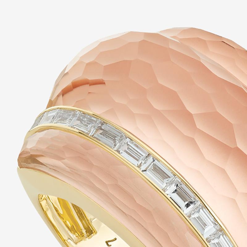 For Sale:  Crystal Haze Amplified Cocktail Ring - 18 Carat Yellow Gold 2