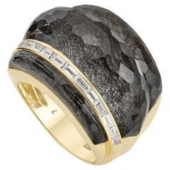 Crystal Haze Amplified Cocktail Ring - 18 Carat Yellow Gold