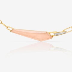Crystal Haze Shard Slimline Linked Choker - 18 Carat Yellow Gold