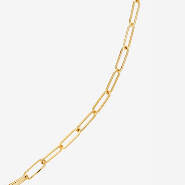Contemporary Crystal Haze Shard Slimline Linked Choker - 18 Carat Yellow Gold For Sale