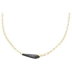 Collier ras du cou Haze Slimline Linked Shard en or jaune 18 carats