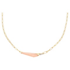 Crystal Haze Shard Slimline Linked Choker - 18 Carat Yellow Gold