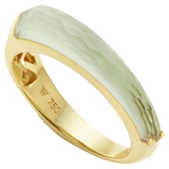 Bague empilable Haze Shard Slimline en or jaune 18 carats