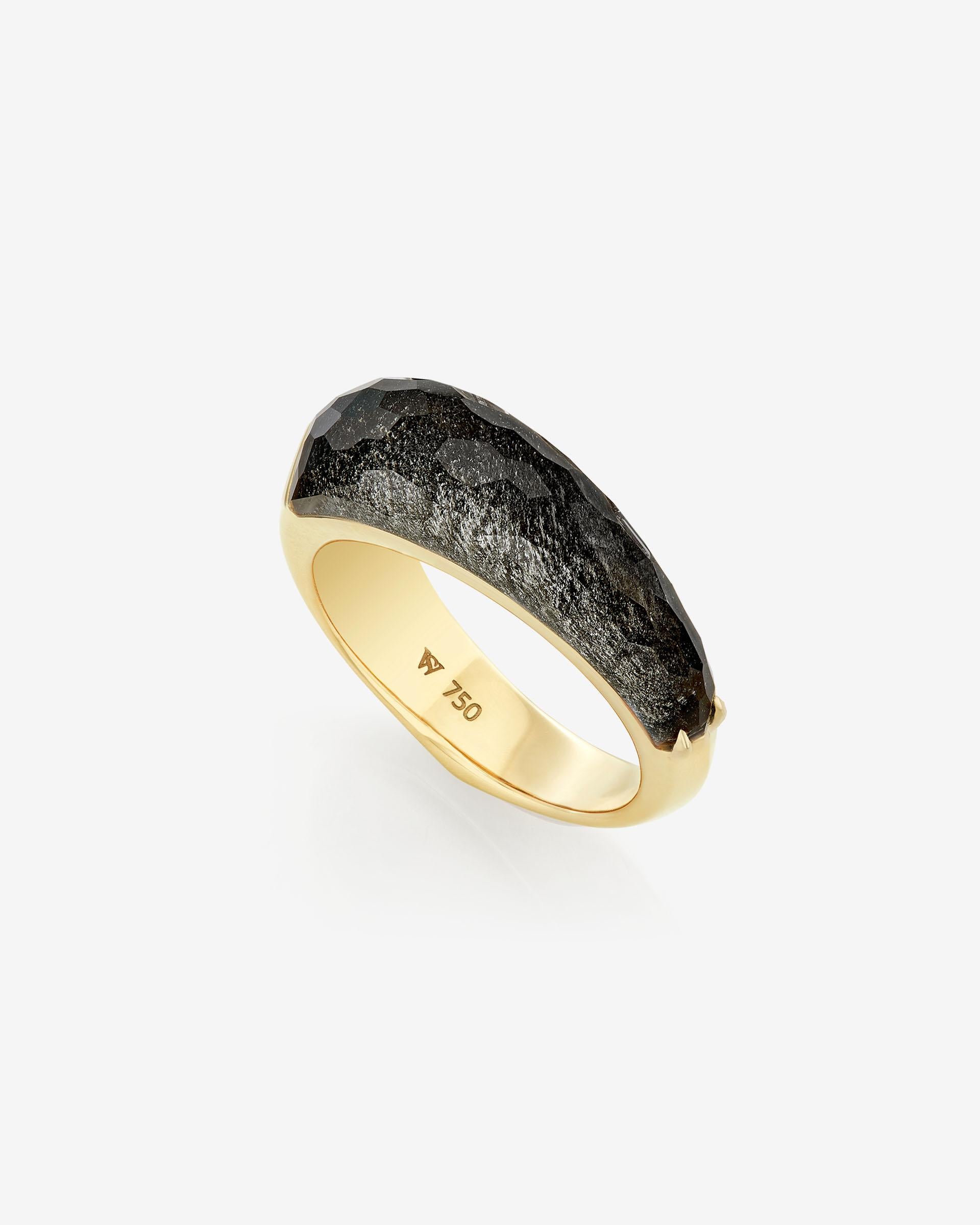 For Sale:  Crystal Haze Shard Stack Ring - 18 Carat Yellow Gold 4