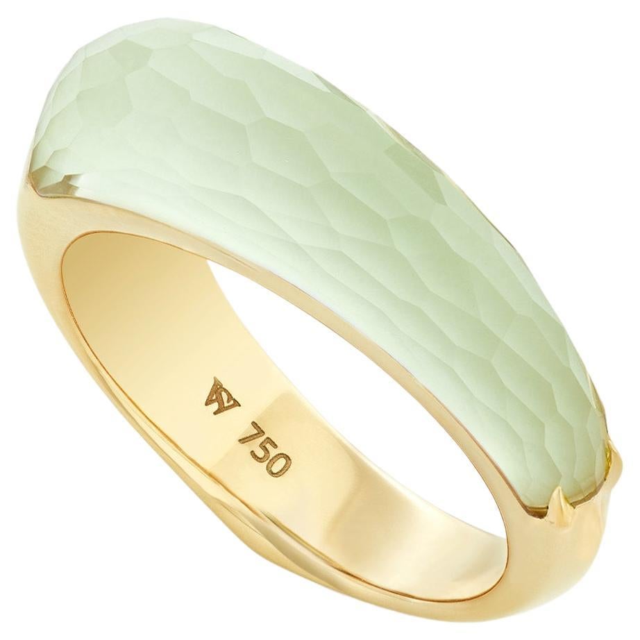 For Sale:  Crystal Haze Shard Stack Ring - 18 Carat Yellow Gold