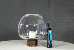 Crystal Hurricane Globe on Brass Mounting