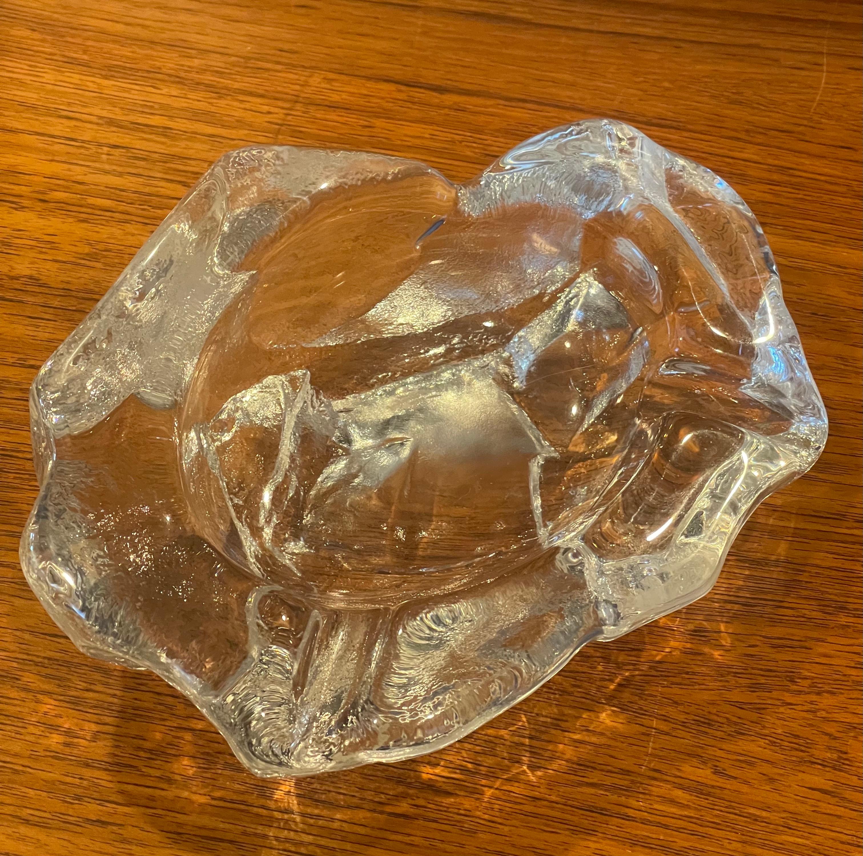 Crystal Iceberg Cigar Ashtray by Val Saint Lambert 6