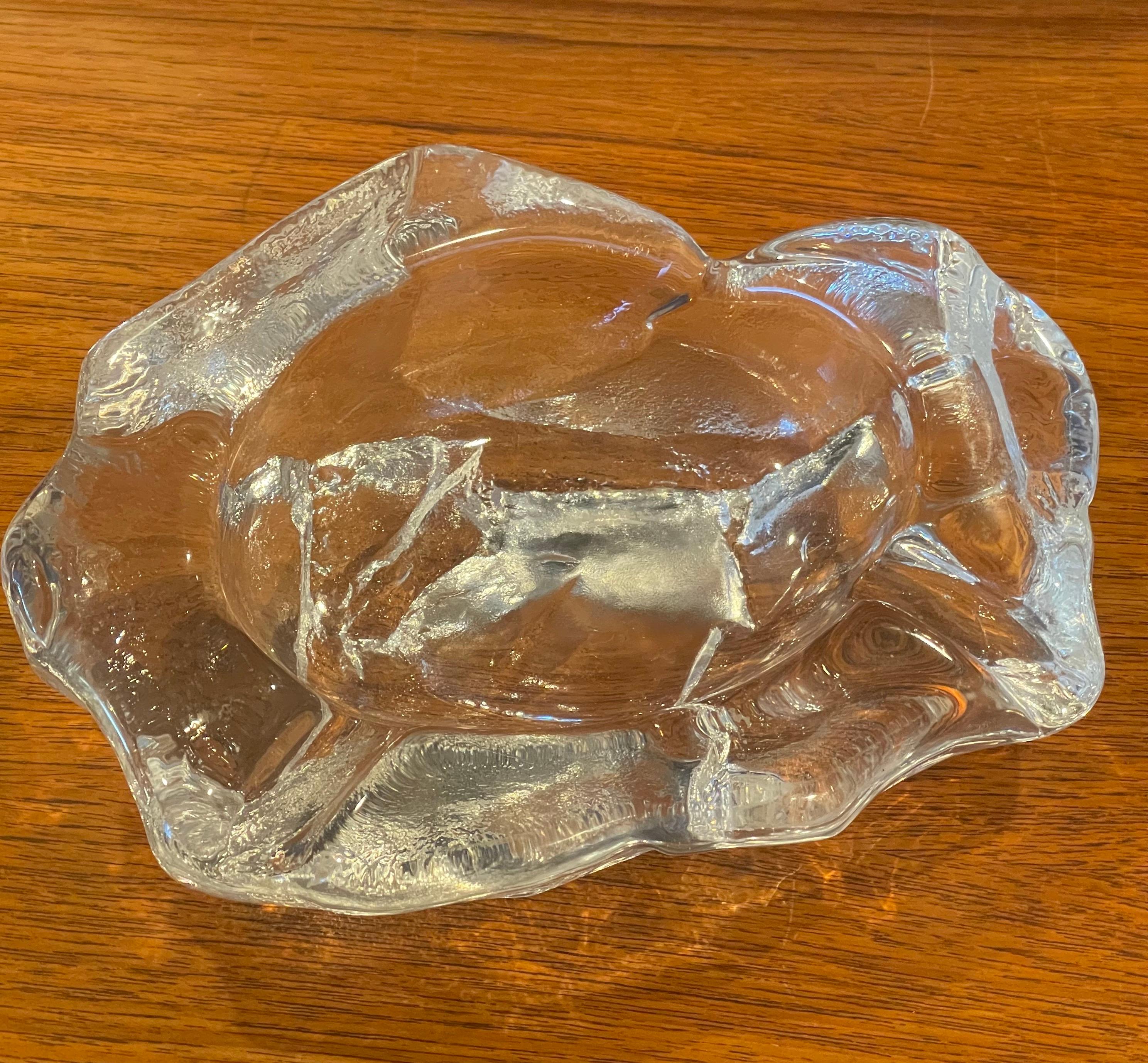 Crystal Iceberg Cigar Ashtray by Val Saint Lambert 3