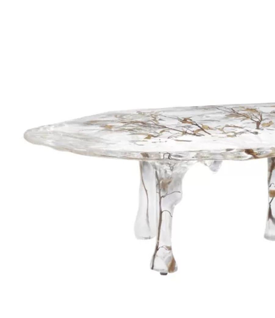 Post-Modern Crystal Icicle Table by Dainte For Sale