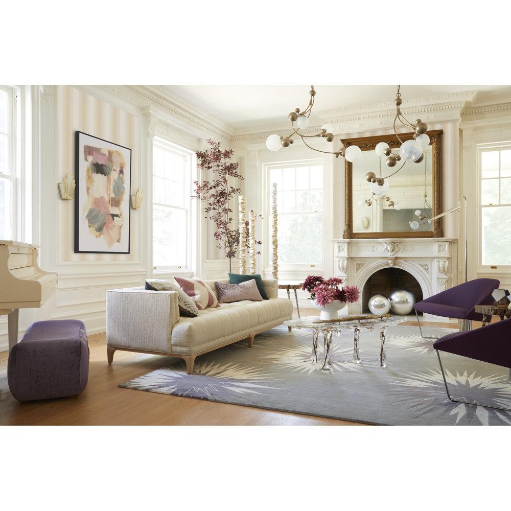 Laiton Table Icicle en cristal - Table basse - Design luxueux en cristal et branches de bois en vente