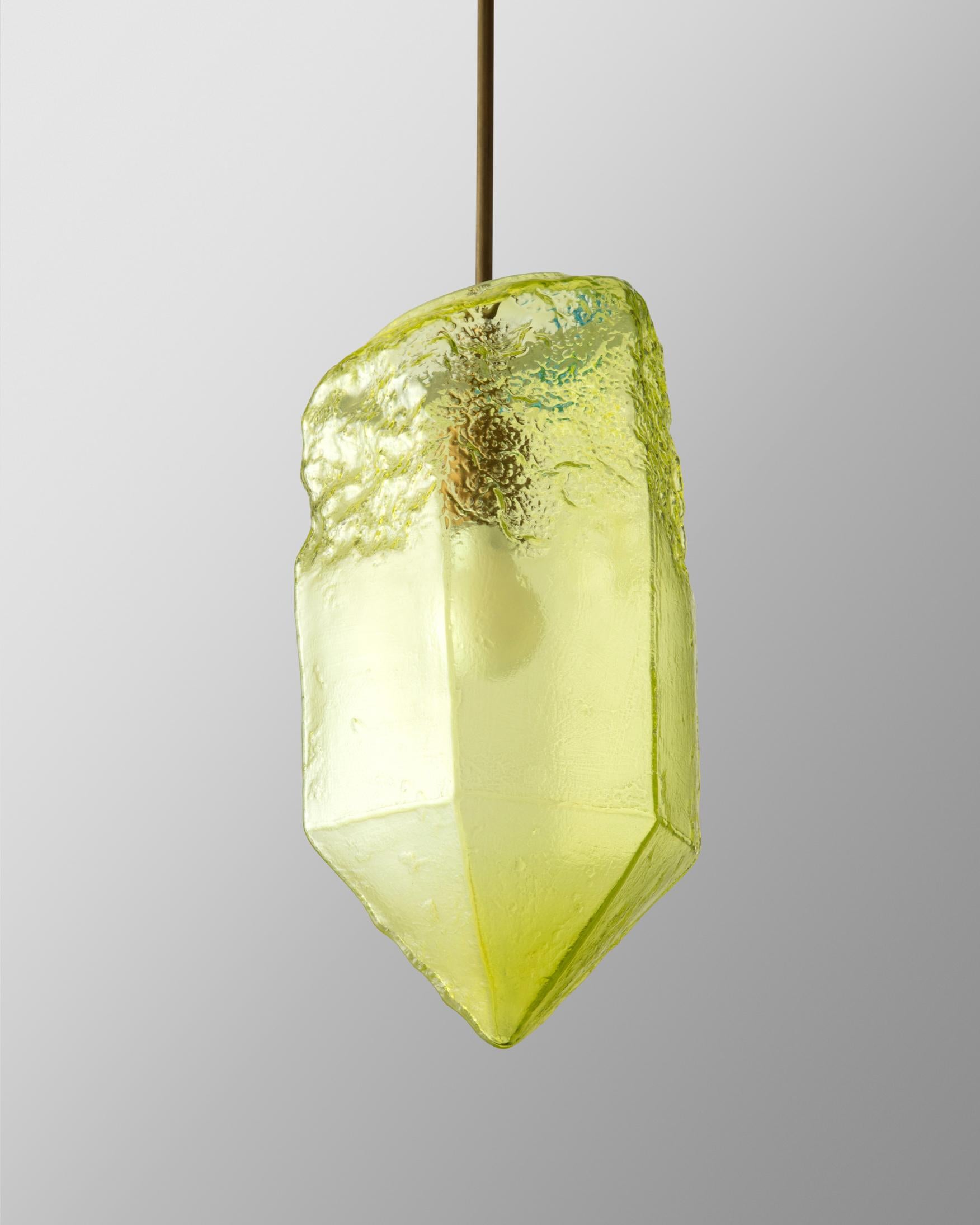 Beleuchtete skulpturale Pendelleuchte „Crystal“ von Jeff Zimmerman im Zustand „Hervorragend“ im Angebot in New York, NY