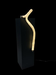 Crystal Knots, Crystal Knot on Pedestal #2, Light Object by Isaac Monté