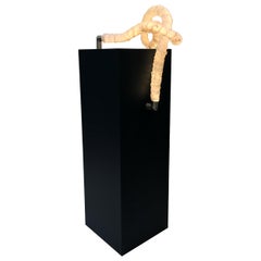 Crystal Knots, Crystal Knot on Pedestal, Light Object by Isaac Monté