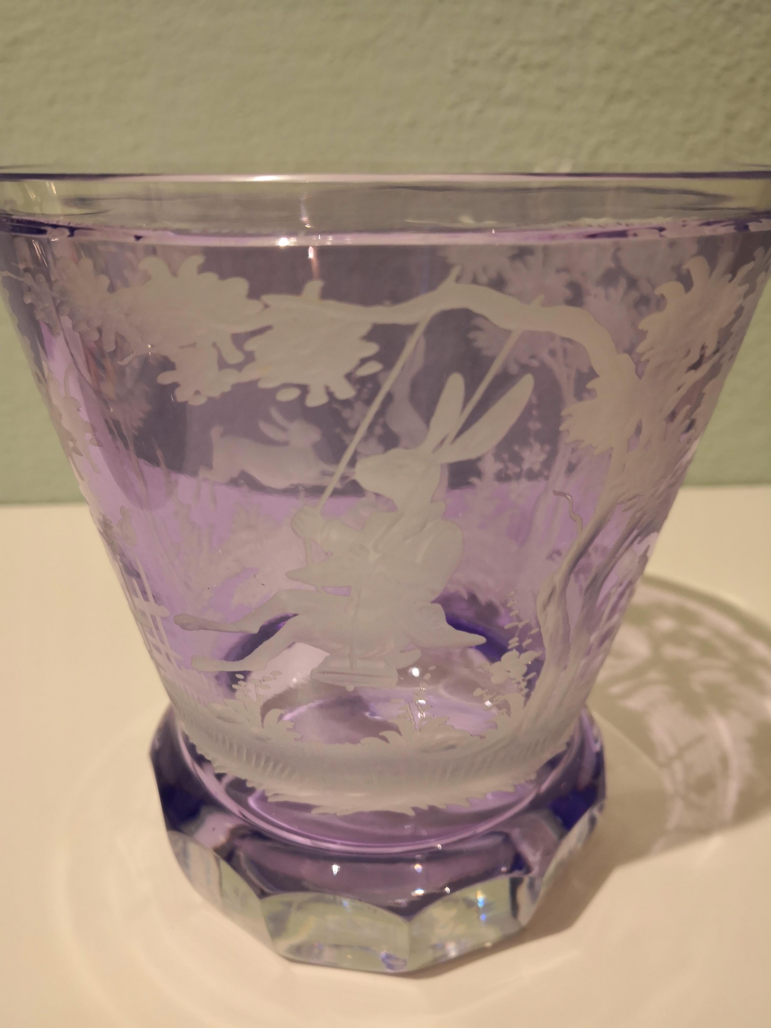 Cristallo Latern soffiato a mano in vetro viola Decorazione di Pasqua Sofina Boutique Kitzbühel in vendita 5