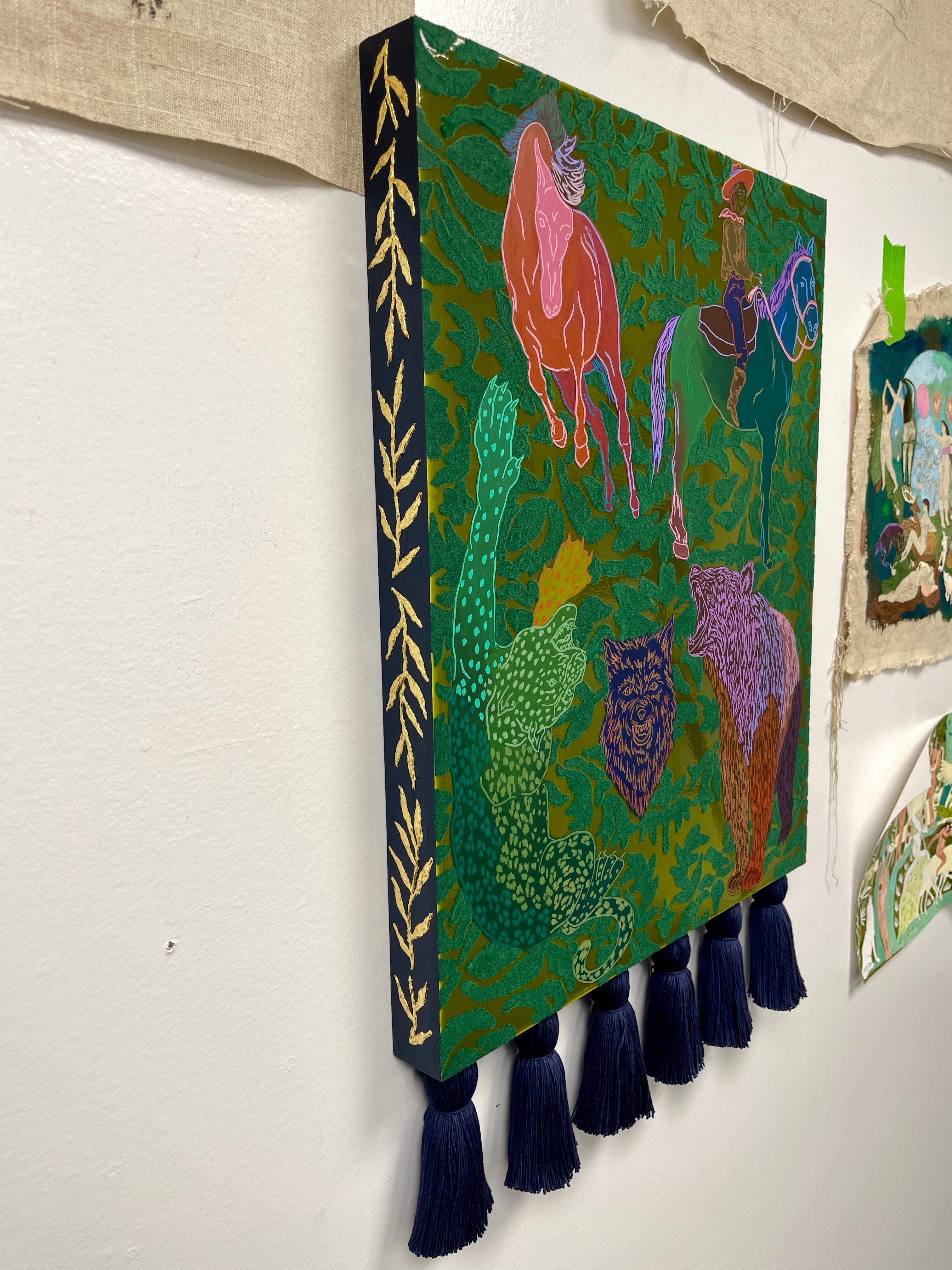 Totem 11 - Contemporary Painting by Crystal Latimer