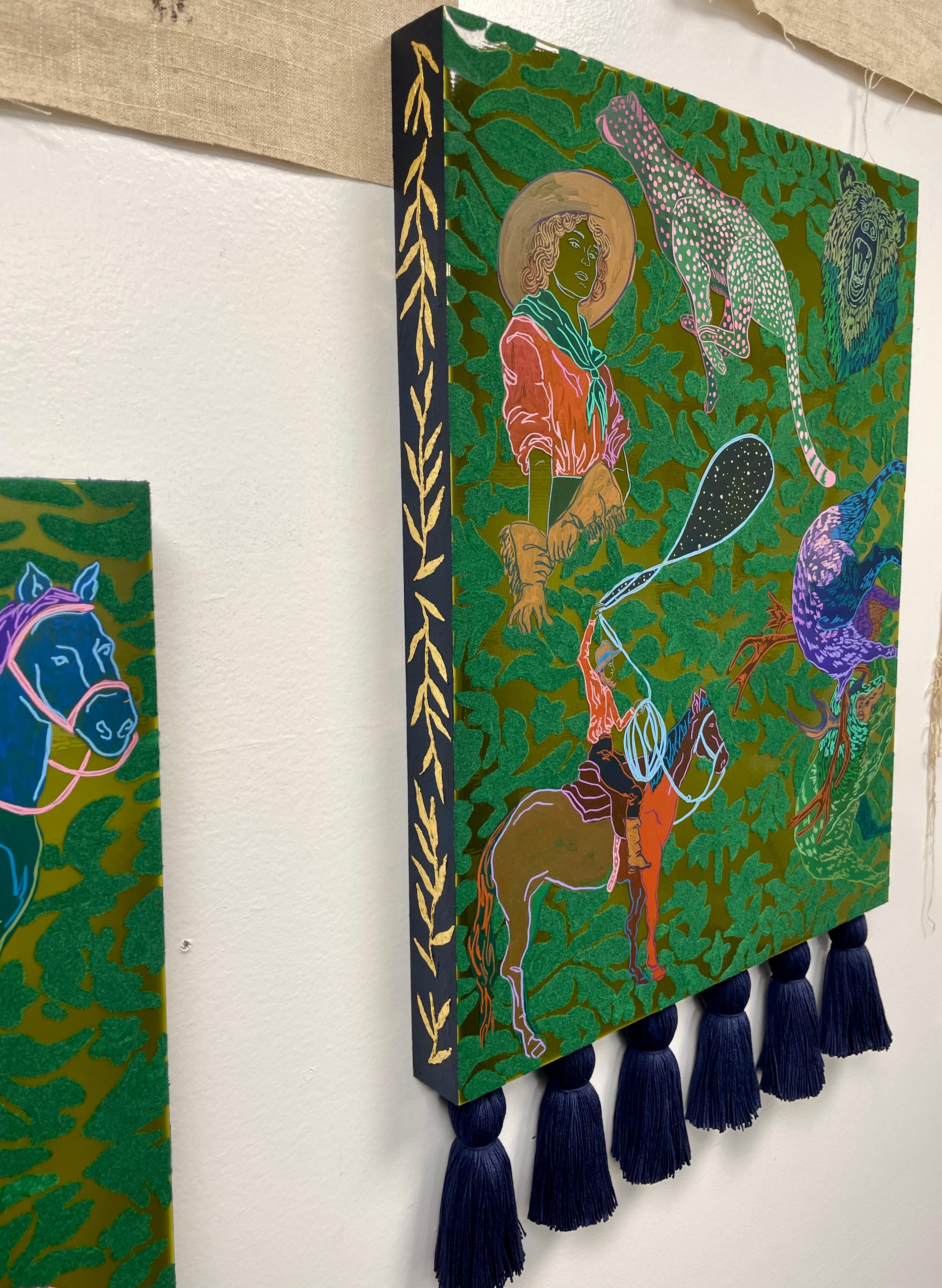Totem 12 - Contemporary Painting by Crystal Latimer