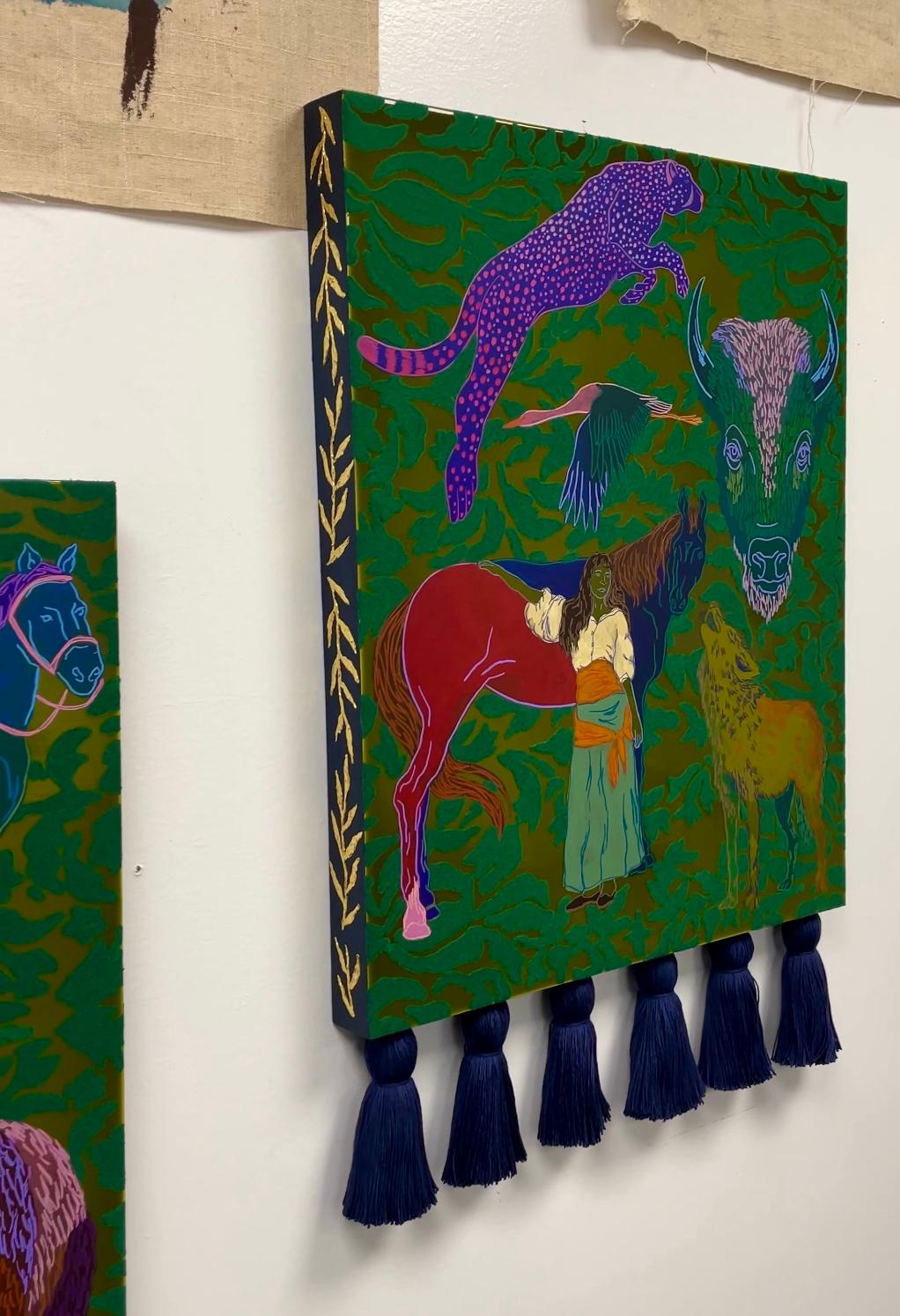 Totem 9 - Painting by Crystal Latimer
