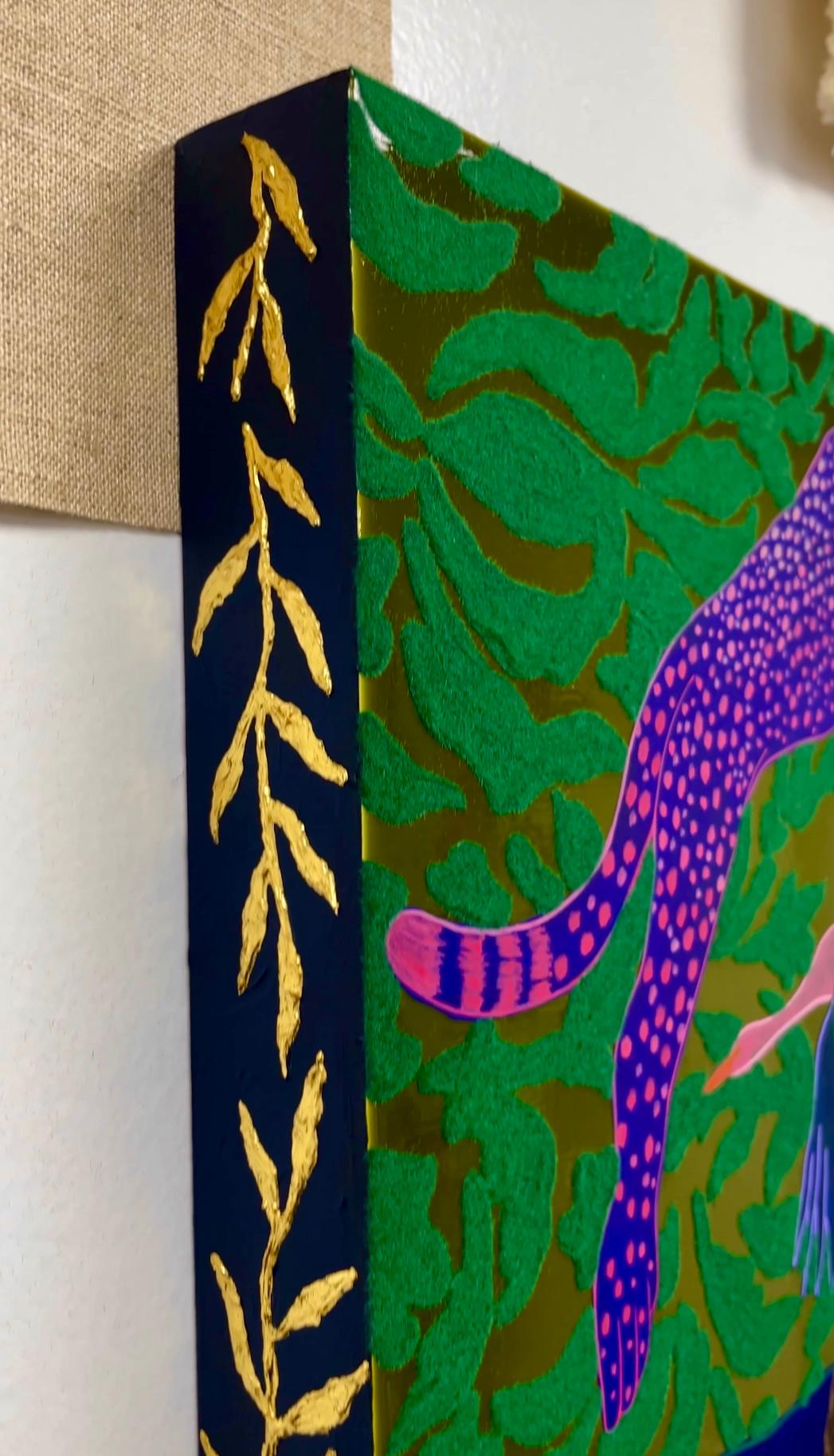 Totem 9 - Contemporary Painting by Crystal Latimer