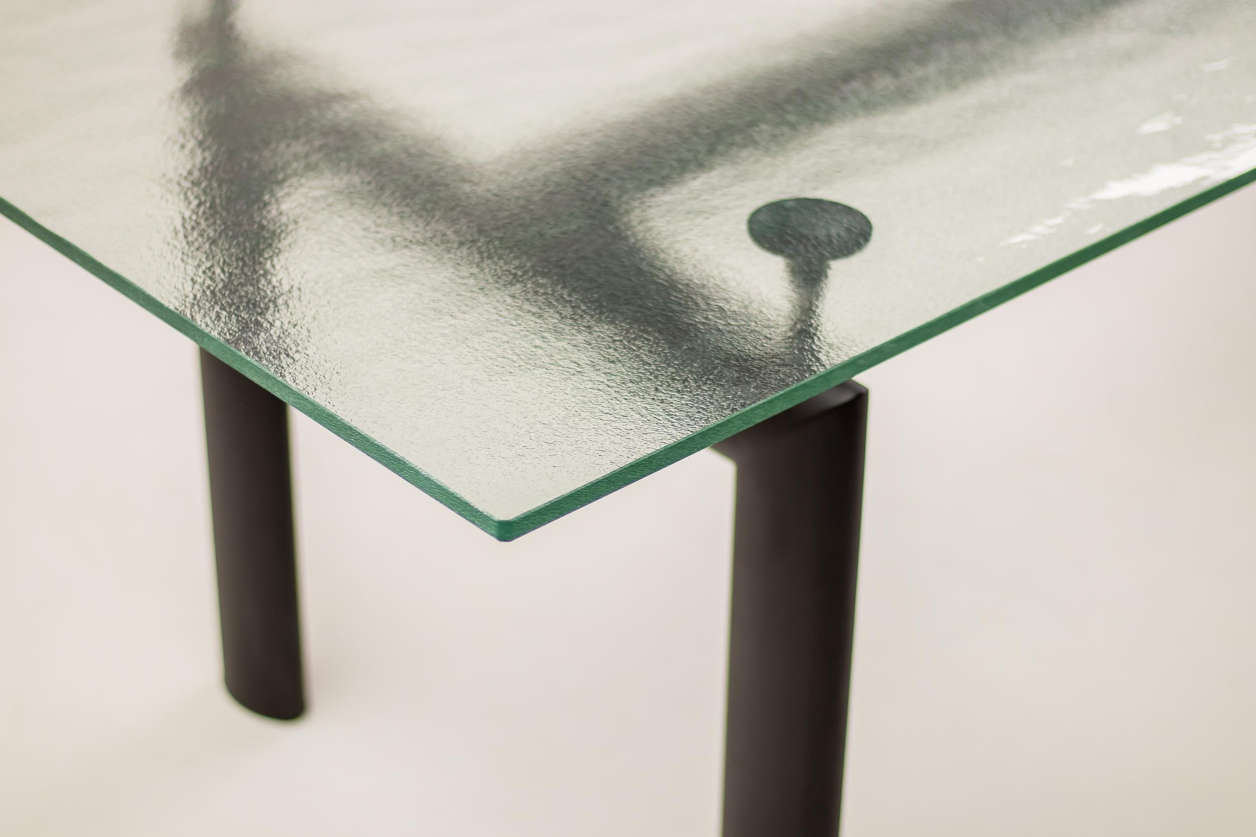 Aluminum Crystal LC6 Table by Le Corbusier, Jeanneret and Perriand for Cassina