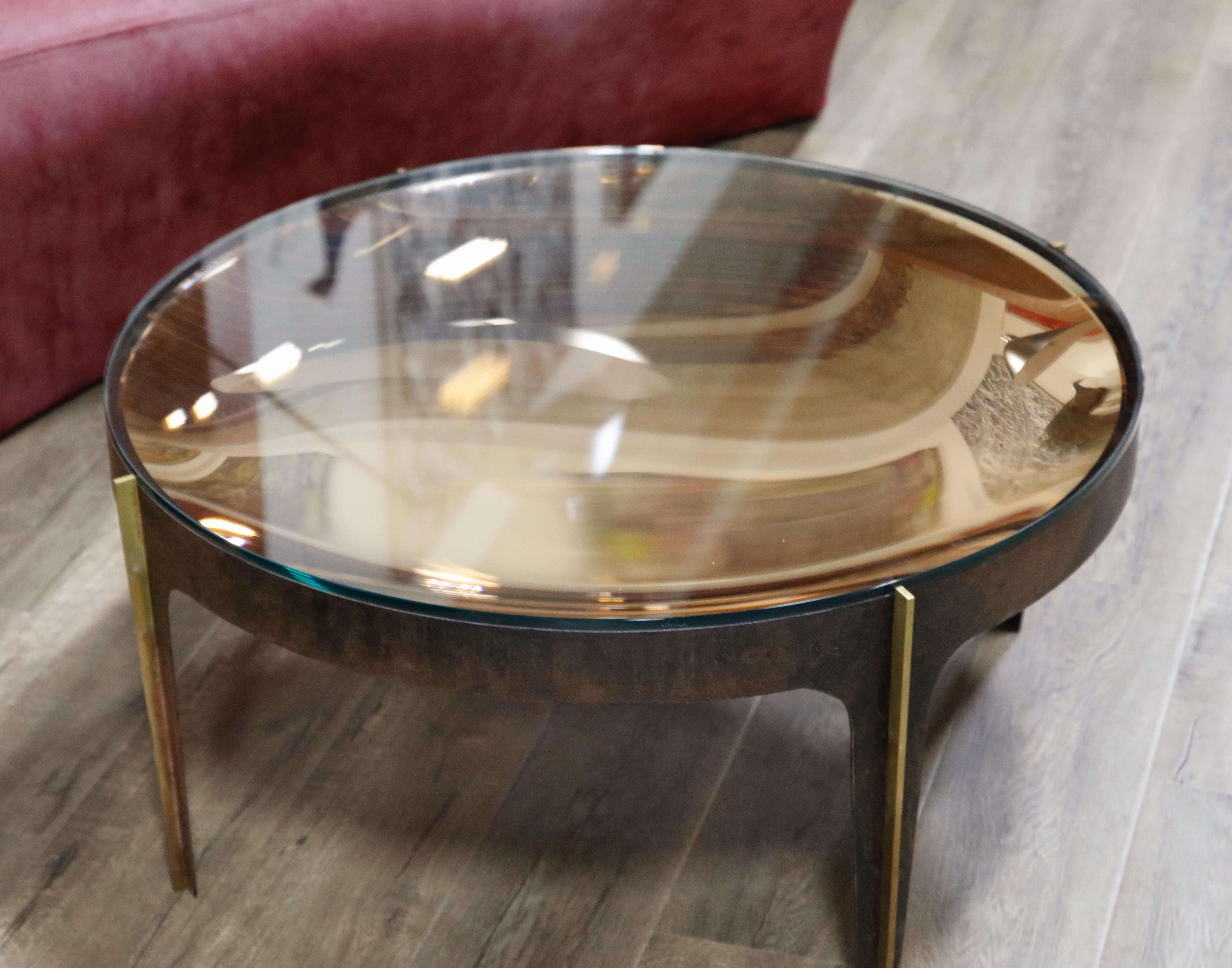 Crystal 'Lens' Model 1774 Cocktail Table by Max Ingrand for Fontana Arte, 1959 In Good Condition In Los Angeles, CA