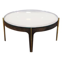 Table basse en cristal 'Lens' modèle 1774 par Max Ingrand pour Fontana Arte:: 1959
