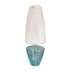 Crystal Light-Blue Table Lamp