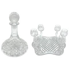 Juego de licor de cristal