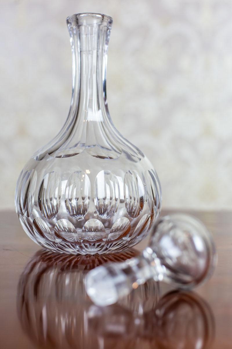 Art Nouveau Crystal Liquor Decanter, Beginning of the 20th Century
