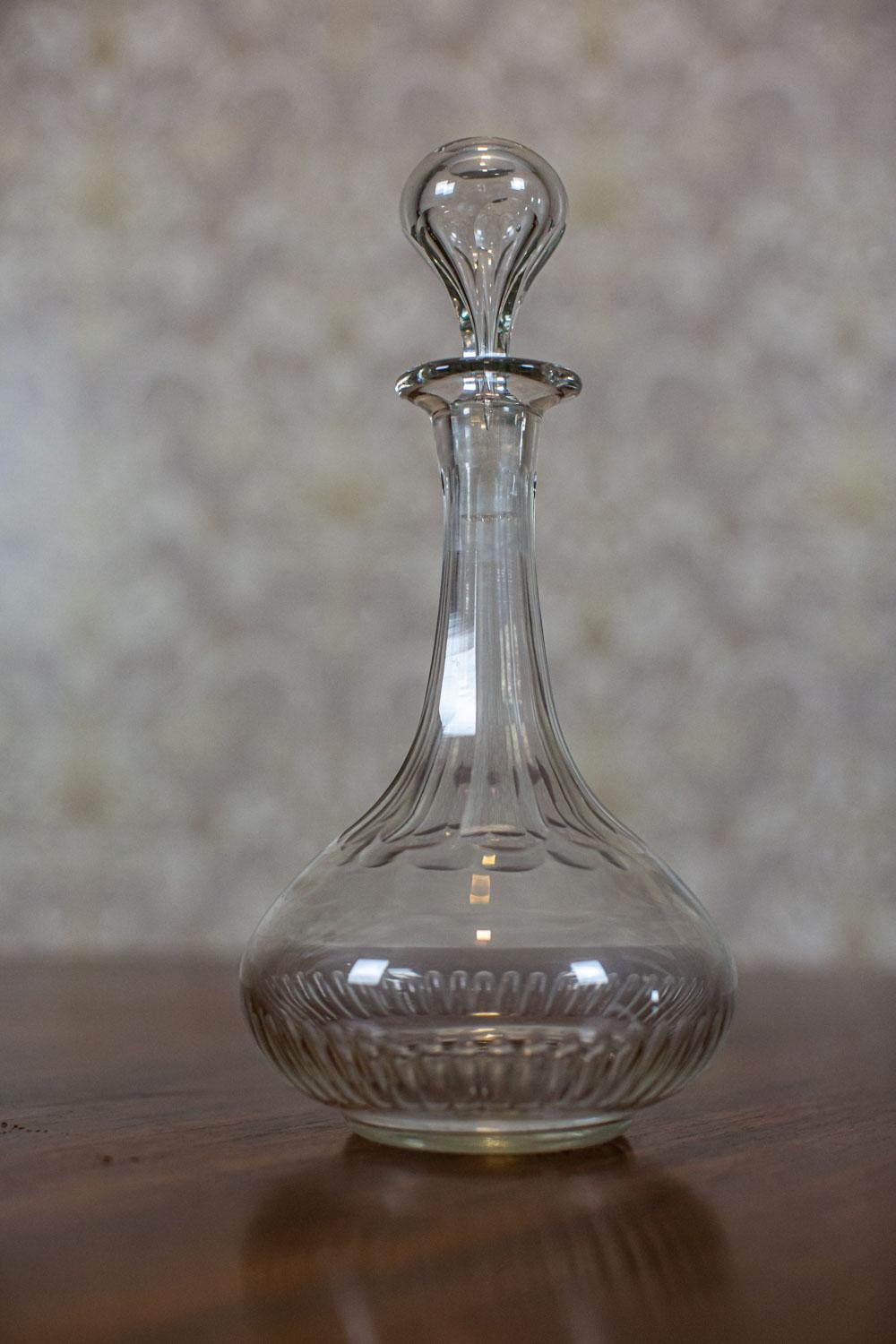 European Decorative Crystal Liquor Decanter from 1918-1938 For Sale