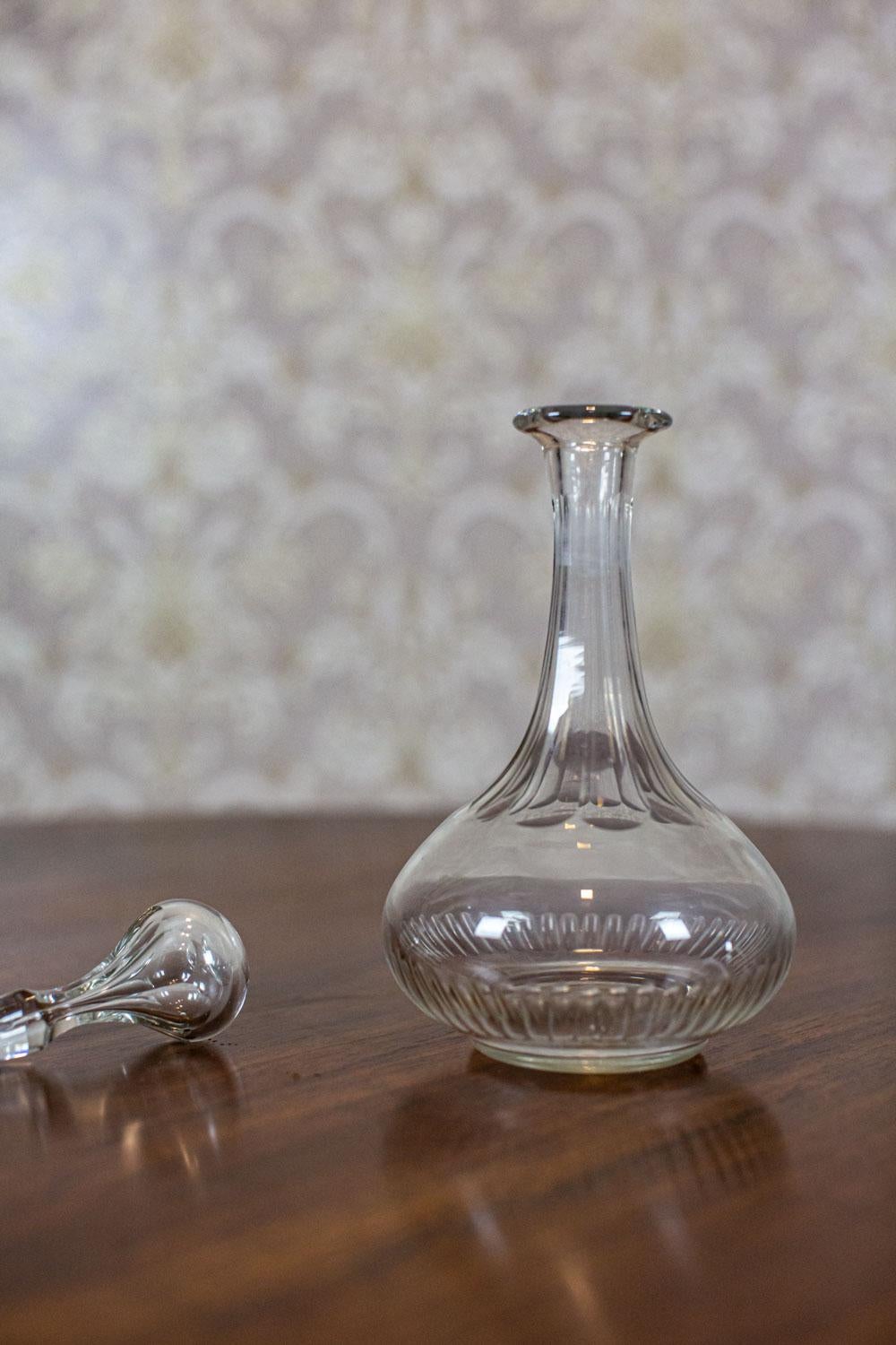 20th Century Decorative Crystal Liquor Decanter from 1918-1938 For Sale