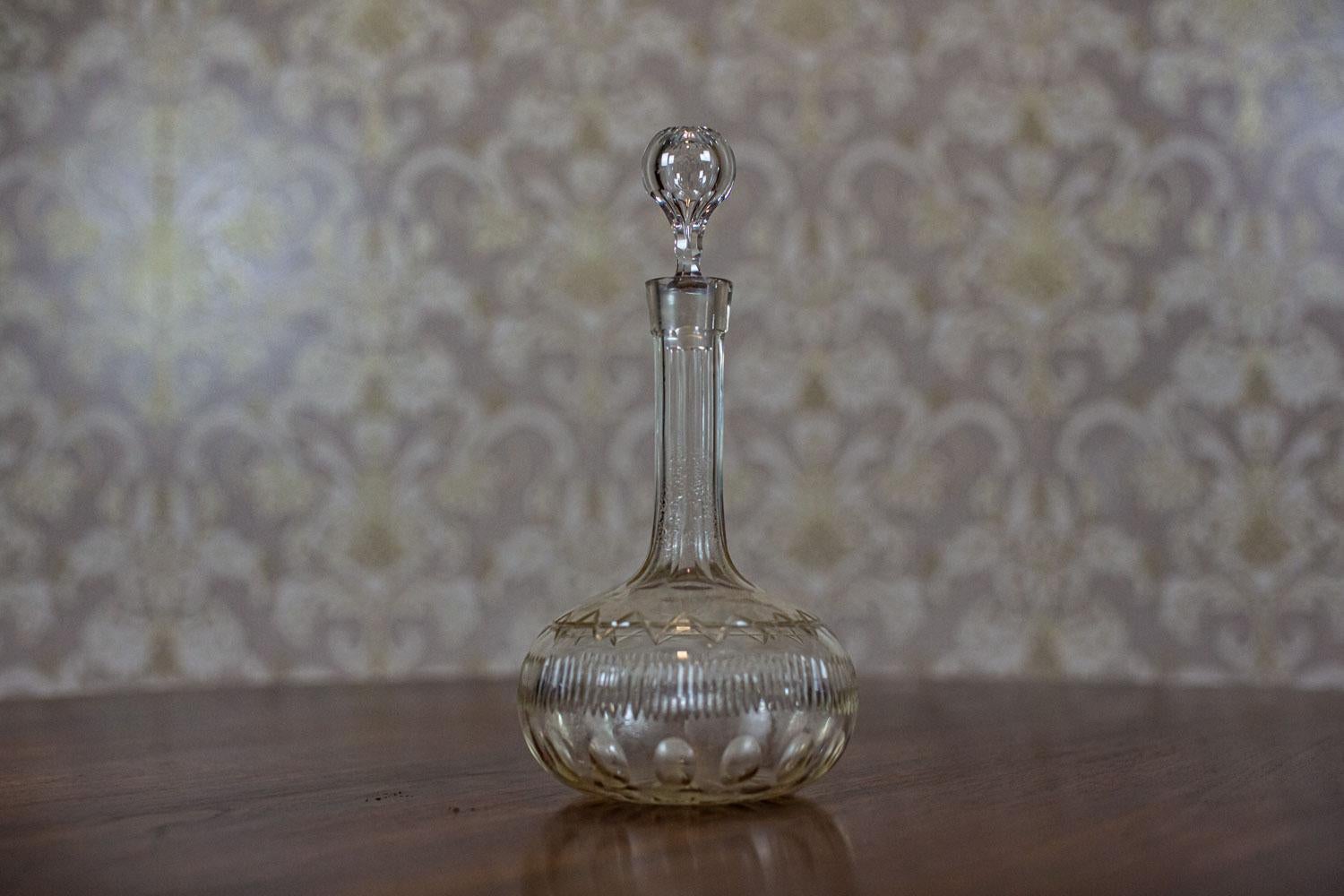 Crystal Liquor Decanter from the Interwar Period

We present you this crystal decanter from the Interwar Period.

The item is in incredibly good condition and undamaged.