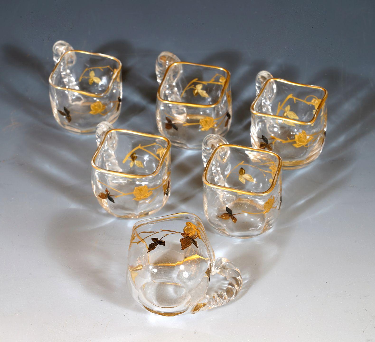 Servizio per liquori in cristallo attribuito a Baccarat, Francia, circa 1900 In condizioni buone in vendita a PARIS, FR